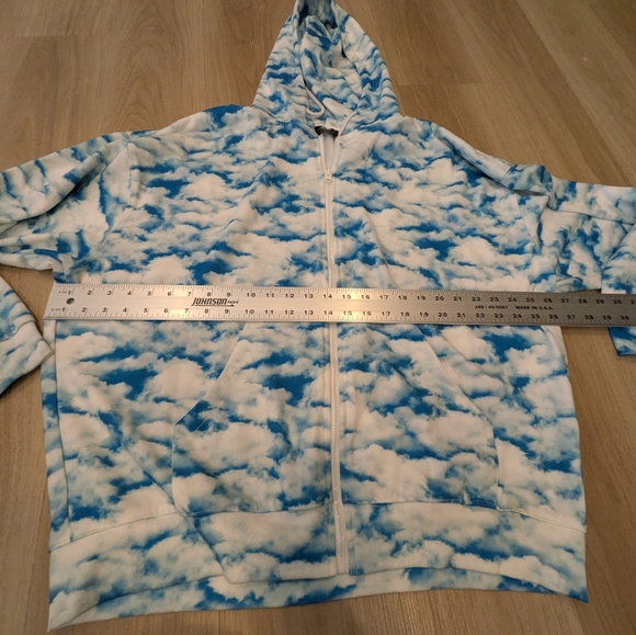 Dressed In Lala Blue Cloud Hoodie Sweatshirt Set Size S - Picture 2 of 7